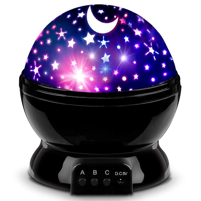 MOKOQI Star Projector Night Lights for Kids, Birthday Gifts for 1-4-6-14 Year Old Girl Boy Kids Bedroom, Glow in The Dark Stars Moon for Child Asleep Peacefully - Image 1
